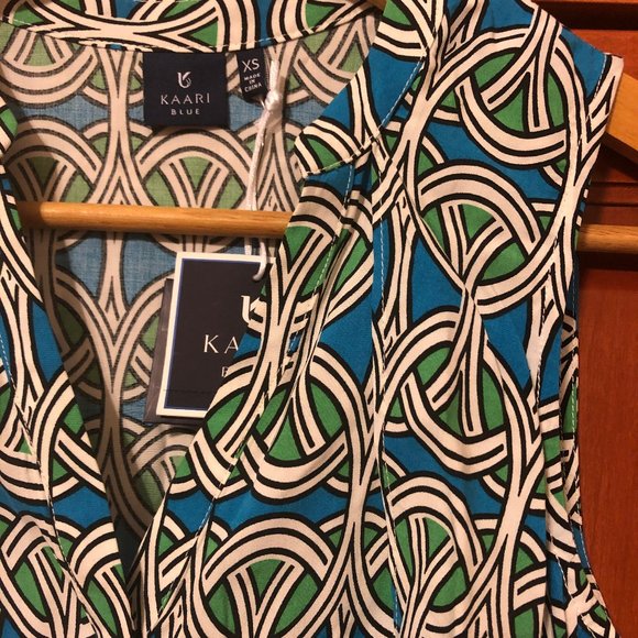 Kaari Blue NWT Dressy Top - Picture 2 of 3